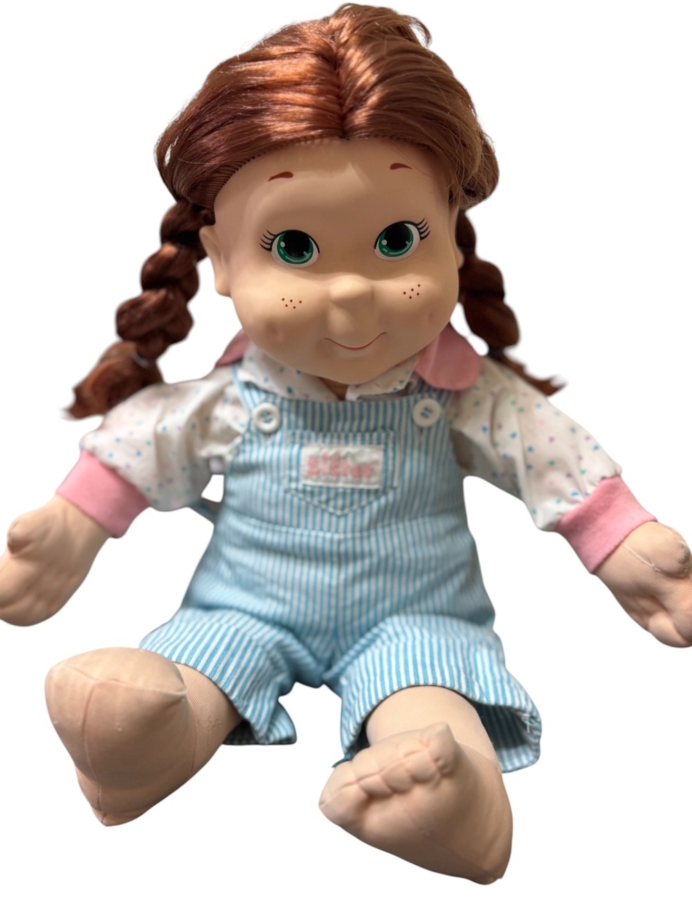Vintage 1986 Playskool My Buddy Kid Sister Doll - Auburn Hair & Green Eyes